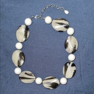 Black and White Necklace Bead